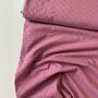 Toptex- Mauve/Abrikoos Katoen met opliggende stippeltjes