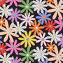 COUPON 130 CM Cloud 9 -  Happy Days - Happy Daisies - Biokatoen