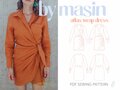 By Masin - Atlas Wrap Dress PDF PATTERN