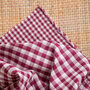 Atelier Brunette - Gingham Off-White Dahlia Fabric COTTON