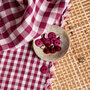 Atelier Brunette - Gingham Off-White Dahlia Fabric COTTON