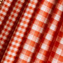 Atelier Brunette - Gingham Off-White Tangerine Fabric COTTON