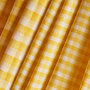 COUPON 200 CM Atelier Brunette - Gingham Off-White Lemon Fabric COTTON