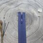 Blinde rits cobalt 60 cm - Atelier Brunette