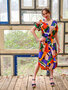 Atelier Jupe - Colourful Abstract Printed VISCOSE