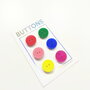 KNEUSJE Tabitha Sewer - Rainbow Set Classic Buttons 15mm 