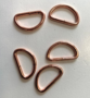 KNEUSJE D-ring rose goud 25 mm