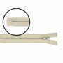 Niet-deelbare broekrits 18 cm nikkel BEIGE