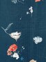 Kokka Japan / Nani Iro - New Morning Petrol ORGANIC COTTON GAUZE