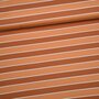 Eva Mouton -  Stripes Brown FRENCH TERRY GOTS