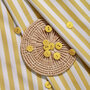 COUPON 80 CM Atelier Brunette - Sunray Wide Lemon Viscose MODAL LENZING