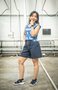 COUPON 50 CM Ansje X Misusu - Wavy Blue JERSEY