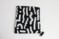 COUPON 60 CM Ansje X Misusu - Squiggle Black JERSEY