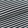 COUPON 140 CM Stoffonkel Black/White stripes JERSEY GOTS