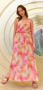 Atelier Jupe - Tropical tie dye pink beige VISCOSE