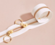 Atelier Brunette -  GOLD OFF-WHITE DUBBELE RITS 40 CM 