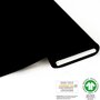 COUPON 80 CM Fabrilogy - Black - GOTS jersey