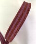Sierelastiek - Pleated cinnamon, purple, lurex 40mm
