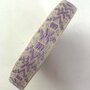 Tassenband Ecru, lilac, light lilac 25mm 