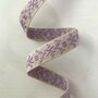 Tassenband Ecru, lilac, light lilac 25mm 