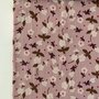 Hilco - Mandy Dusty pink flowers DOUBLE GAUZE BIOKATOEN