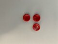 Set 3 knopen 15mm Rood met retrorandje