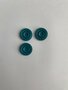 Set 3 knopen 18mm donker turquoise 