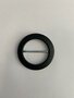 Zwart leer - Belt Buckle 40mm