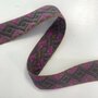 Tassenband Organic Dark grey, brown, magenta 40mm 