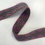 COUPON 65 CM Tassenband Organic Dark grey, brown, magenta 40mm 