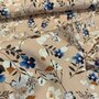 COUPON 100 CM Katia - Oxford Autumn Flower VISCOSE TWILL