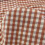 Pumpkin Orange Check FLANEL KATOEN 