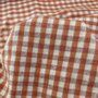 Pumpkin Orange Check FLANEL KATOEN 