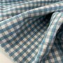 COUPON 70 CM Bijou Blue Moon Check FLANEL KATOEN 