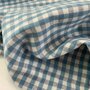 COUPON 70 CM Bijou Blue Moon Check FLANEL KATOEN 