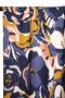 COUPON 30 CM Atelier Jupe - Blue painted flowers VISCOSE