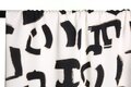 COUPON 65 CM Atelier Jupe - Off white black print VISCOSE