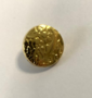 VINTAGE KNOOP 18mm Shiny gold met relief