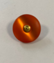 VINTAGE KNOOP 18mm Rood met gouden puntje 