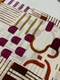 COUPON 230CM MET PRINTFOUTJES Atelier Jupe - Small Abstract Print Off-White VISCOSE