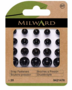 Milward Aannaai drukknopen assortiment zwart - 20st