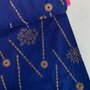 Kokka Japan - Echino Royal Blue Embroidery COTTON LINEN