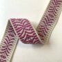 Tassenband Ribbon Arch Thick Ivory Pale & Purple Koralli 40mm 