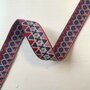 Tassenband Ethnic Primitive Africa Purple, Red, Salmon 25mm