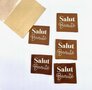 L'Etiquette Home Couture - Salut Beaute - Camel  woven labels