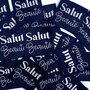 L'Etiquette Home Couture - Salut Beauté - Dark navy woven labels