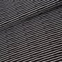 COUPON 180 CM Stoffonkel BLACK/WHITE good vibes stripes  JERSEY  GOTS