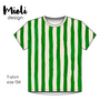 COUPON 100 CM Mieli Design - Watercolor stripes JERSEY (organic)