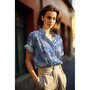 COUPON 160 CM VERHEES - Lenzing Ecovero - Blue Garden
