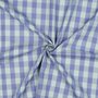 COUPON 170 CM Verhees - Yarn Dyed CHECK Lavender / Light Green - POPLIN KATOEN